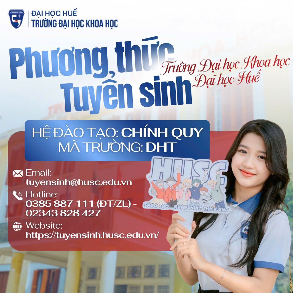 CÁC PHƯƠNG THỨC TUYỂN SINH ĐẠI HỌC HỆ CHÍNH QUY NĂM 2026