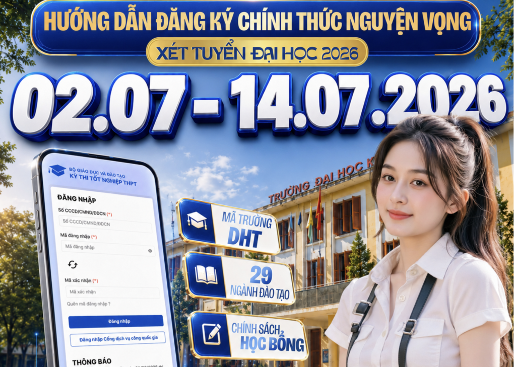 HƯỚNG DẪN ĐĂNG KÝ CHÍNH THỨC NGUYỆN VỌNG XÉT TUYỂN ĐẠI HỌC NĂM 2026 TRÊN HỆ THỐNG HỖ TRỢ TUYỂN SINH CỦA BỘ GIÁO DỤC VÀ ĐÀO TẠO