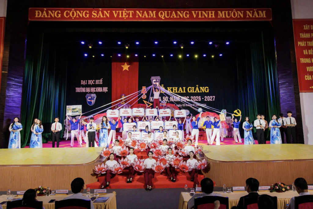 Trường Đại học Khoa học, Đại học Huế: Khai giảng Khóa 50 năm học 2026-2027